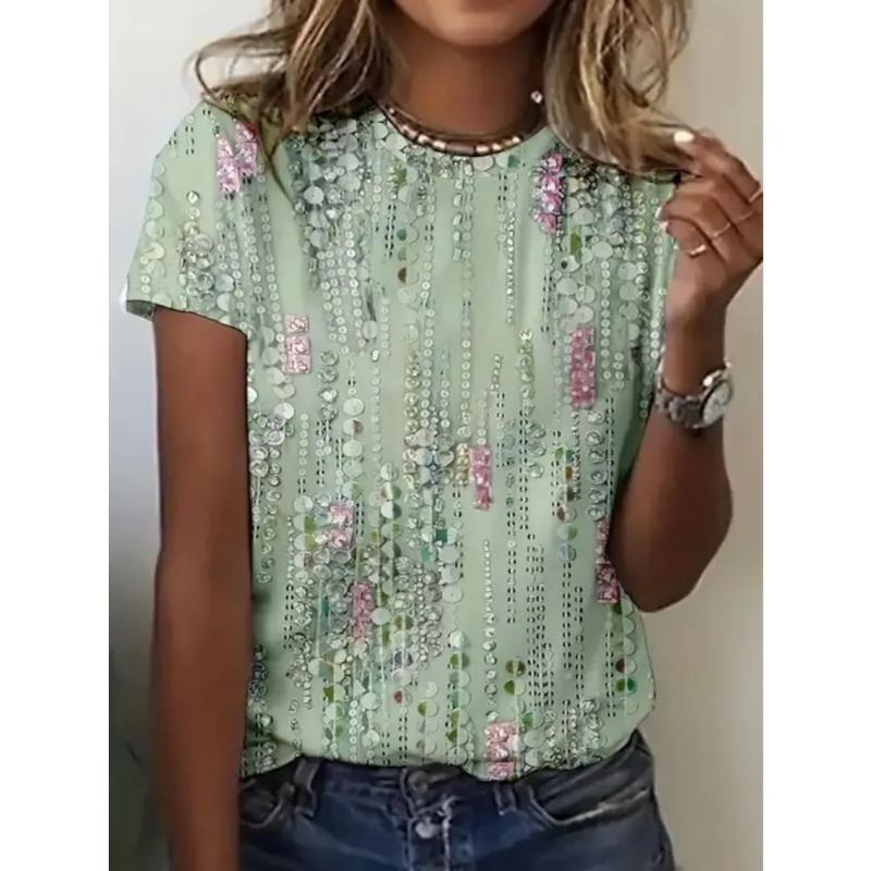 Fashion Women s Crew Neck Short Sleeve 3D Flower Color Printing Flower Short Sleeve Crew Neck T-Shirt 6XL
Fashion Women s Crew Neck Short Sleeve 3D Flower Color Printing Flower Short Sleeve Crew Neck T-Shirt 6XL