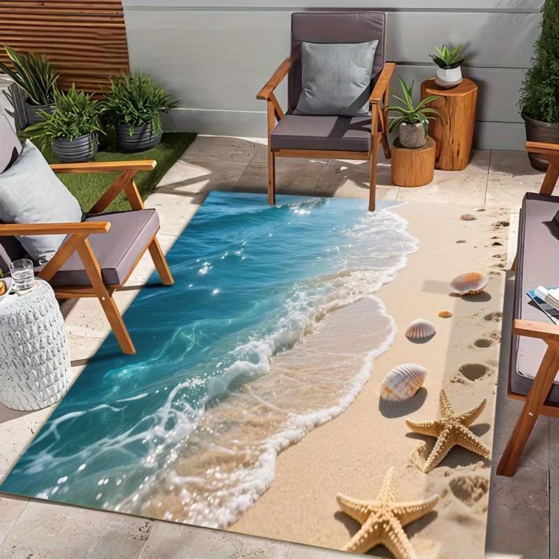 Beach Waves Home Decoration Carpet Decoration Style Living Room Carpet Outdoor Carpet Coffee Shop Shopping Mall Home Decoration 40x60cm
Beach Waves Home Decoration Carpet Decoration Style Living Room Carpet Outdoor Carpet Coffee Shop Shopping Mall Home Decoration 40x60cm