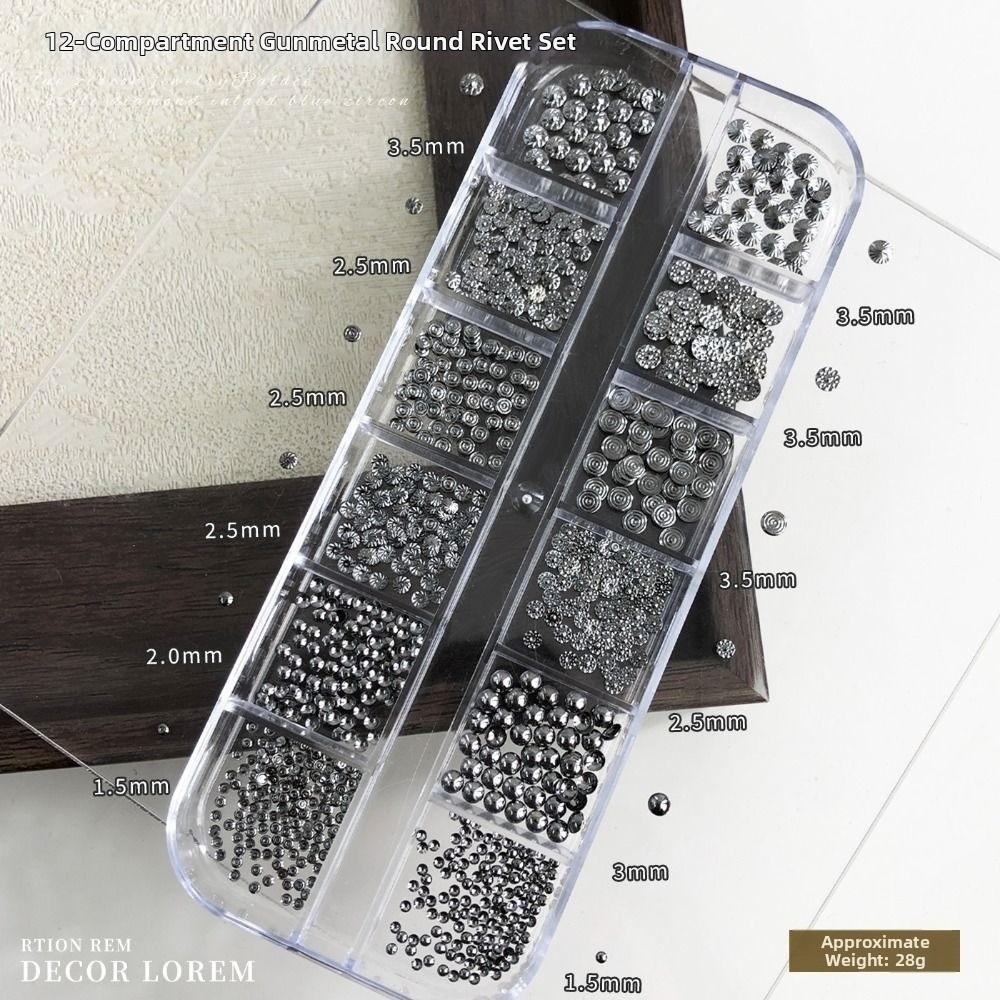 Round Slices Nail Metal Punk Style Nail Beads and Rivets Hot Nail Art Accessories DIY Manicure чорний
Round Slices Nail Metal Punk Style Nail Beads and Rivets Hot Nail Art Accessories DIY Manicure чорний