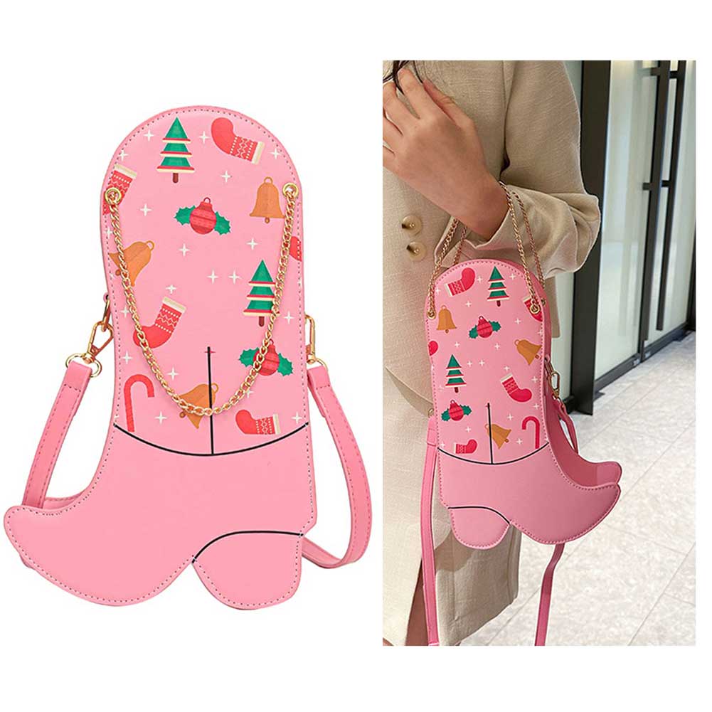 Women Shoe Shaped Crossbody Bag Creative Zipper Sling Purse Versatile Punk Shoulder Bag Trick Or Treat Bag Halloween Candy Bag
Women Shoe Shaped Crossbody Bag Creative Zipper Sling Purse Versatile Punk Shoulder Bag Trick Or Treat Bag Halloween Candy Bag
