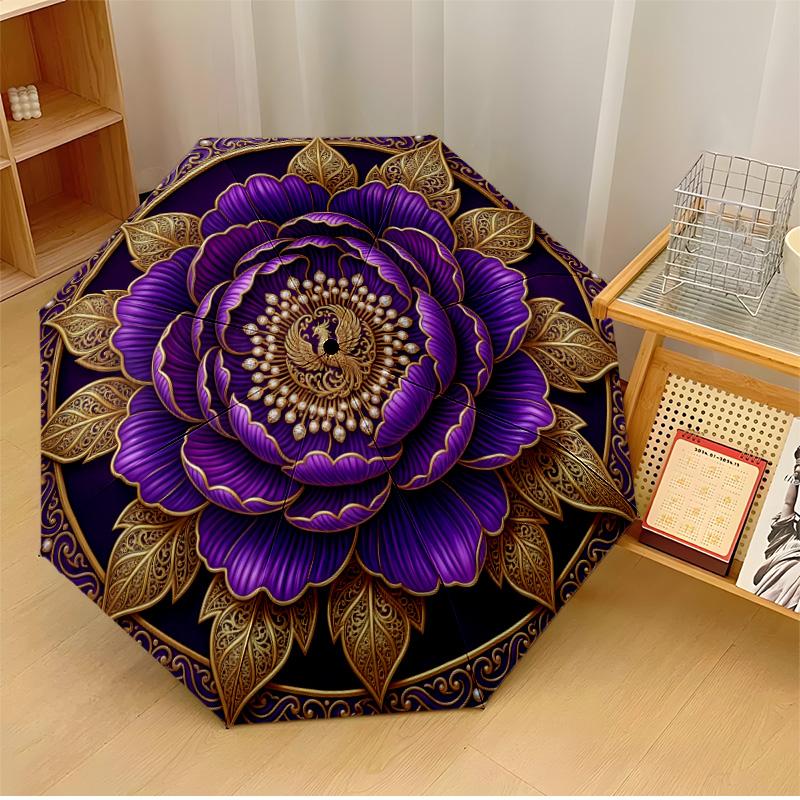 Ornate Mushroom Floral Design Theme Automatic Umbrella Compact 8-Rib Design Sturdy Construction Durable Umbrella Stylish Accessory
Ornate Mushroom Floral Design Theme Automatic Umbrella Compact 8-Rib Design Sturdy Construction Durable Umbrella Stylish Accessory