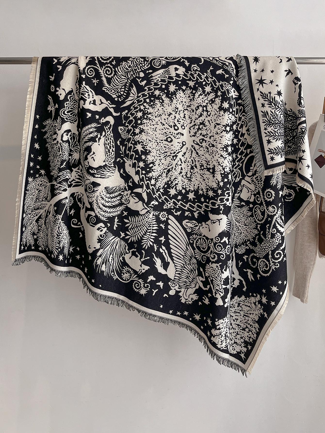 Luxury Women S Winter Faux Cashmere Scarf Floral Printed Tasseled Pashmina Shawl Wrap Bandana Poncho Versatile Fashion
Luxury Women S Winter Faux Cashmere Scarf Floral Printed Tasseled Pashmina Shawl Wrap Bandana Poncho Versatile Fashion