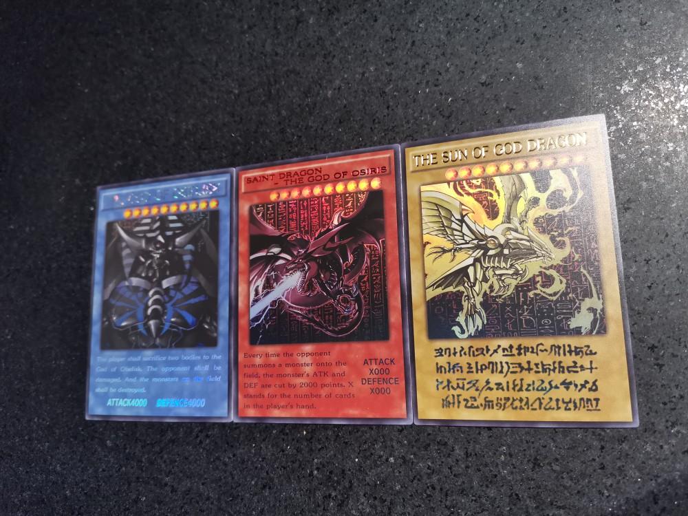 3pcs/set Diy Yu-Gi-Oh! Self Control Collect Signature Trading Flash Card Anime Cartoon Gift
3pcs/set Diy Yu-Gi-Oh! Self Control Collect Signature Trading Flash Card Anime Cartoon Gift