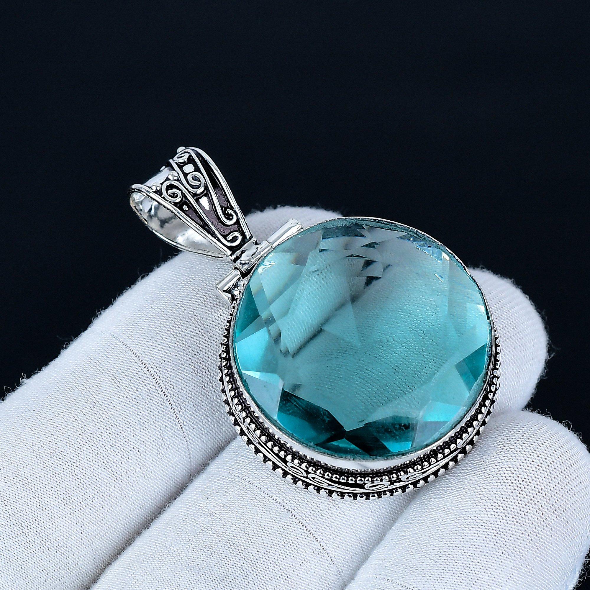 Aquamarine Pendant, 925 Sterling Silver Handmade Jewelry, Aquamarine Silver Pendant, Party Wear Jewelry For Women s, Pendant Birthday Gift 4.5 Cm синій
Aquamarine Pendant, 925 Sterling Silver Handmade Jewelry, Aquamarine Silver Pendant, Party Wear Jewelry For Women s, Pendant Birthday Gift 4.5 Cm синій