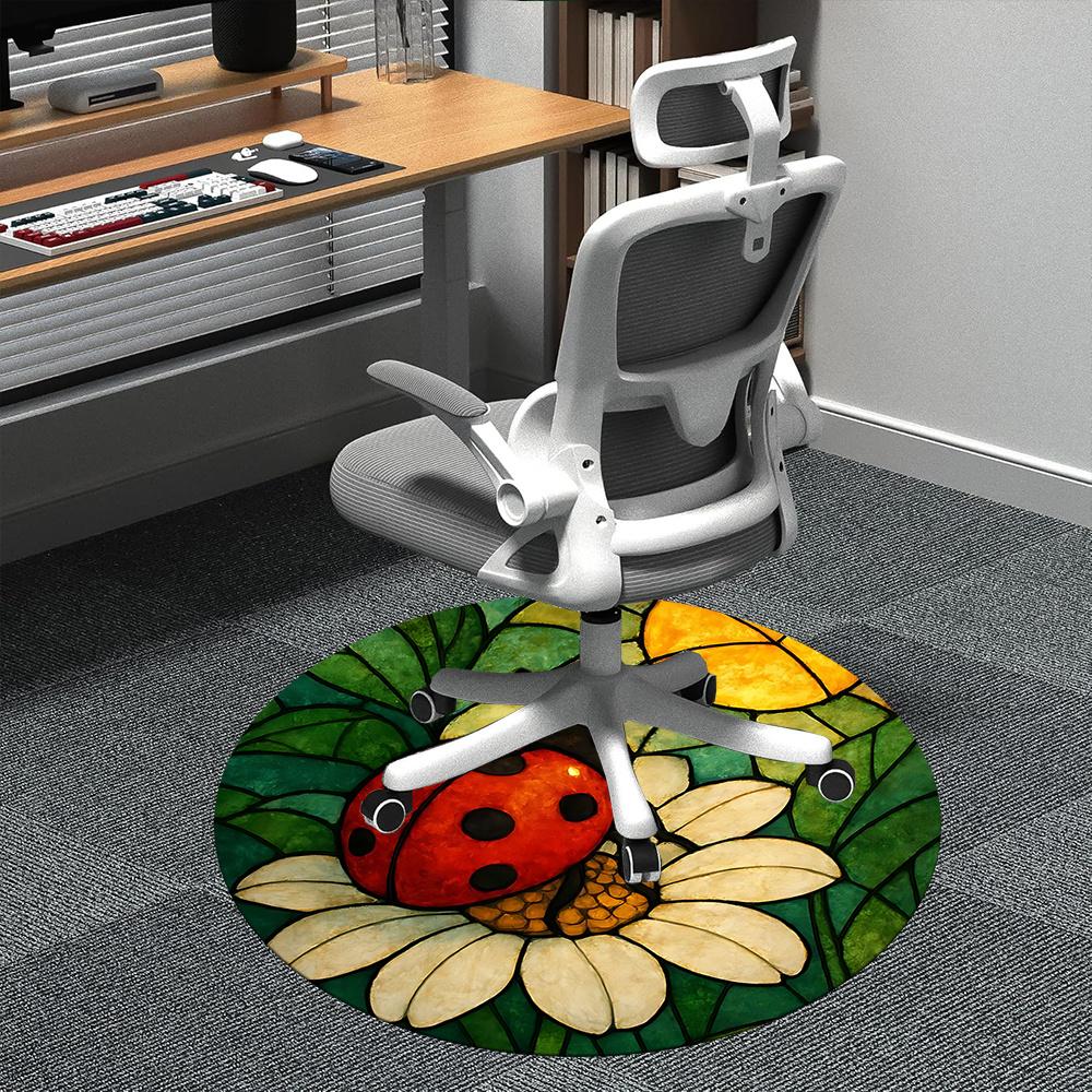 1pc Ladybug Daisy Office Round Area Rug, Indoor Mat Suitable ForOffice, Under Office Chairs Bedroom Living Room Home Decor, Room Deco q093 80cm by 80cm
1pc Ladybug Daisy Office Round Area Rug, Indoor Mat Suitable ForOffice, Under Office Chairs Bedroom Living Room Home Decor, Room Deco q093 80cm by 80cm