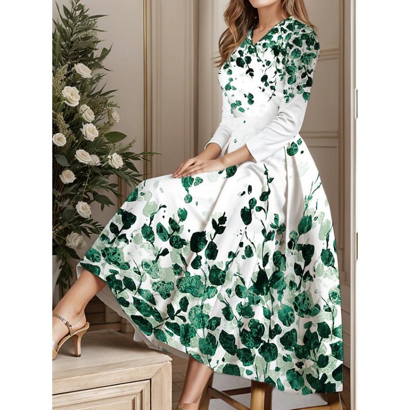 Женская мода весна осень цветочный узор принт длинный рукав О-образный вырез средняя талия повседневные платья L
Женская мода весна осень цветочный узор принт длинный рукав О-образный вырез средняя талия повседневные платья L