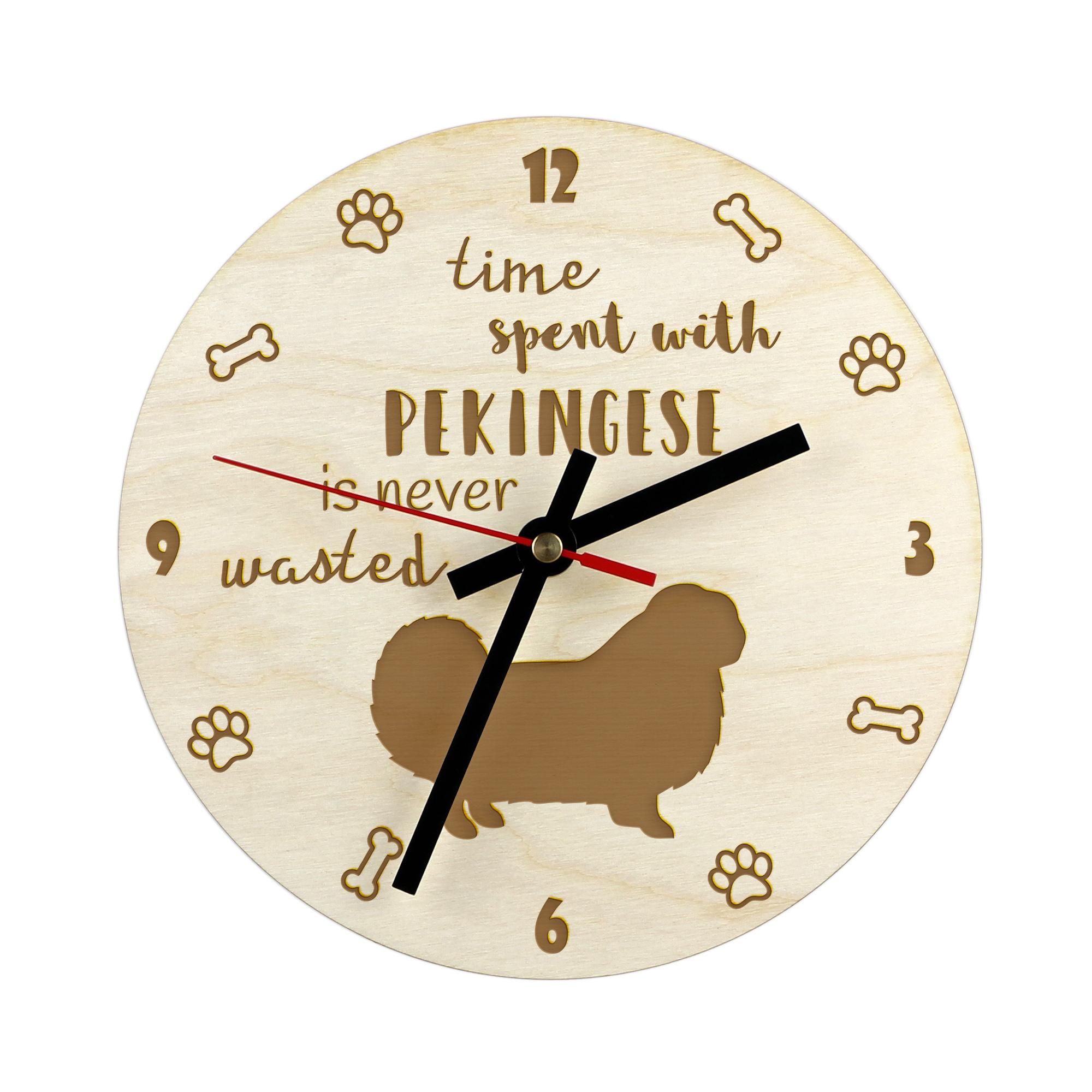 Pekingese, Pekinese, Peke - clock with dog, wooden clock with engraving, personalised clock by Art-Dog
Pekingese, Pekinese, Peke - clock with dog, wooden clock with engraving, personalised clock by Art-Dog