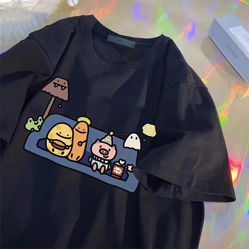 Женская летняя футболка с коротким рукавом из хлопка в корейском стиле - Милая и универсальная, свободного кроя 2XL for 66-72kg
Женская летняя футболка с коротким рукавом из хлопка в корейском стиле - Милая и универсальная, свободного кроя 2XL for 66-72kg