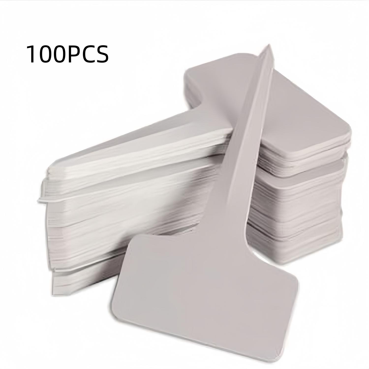 100pcs White Plastic PVC Plant Tags T Type Marker Nursery Garden Label Seedling Tray Pots Decoration Garden Labels 6x10cm
100pcs White Plastic PVC Plant Tags T Type Marker Nursery Garden Label Seedling Tray Pots Decoration Garden Labels 6x10cm