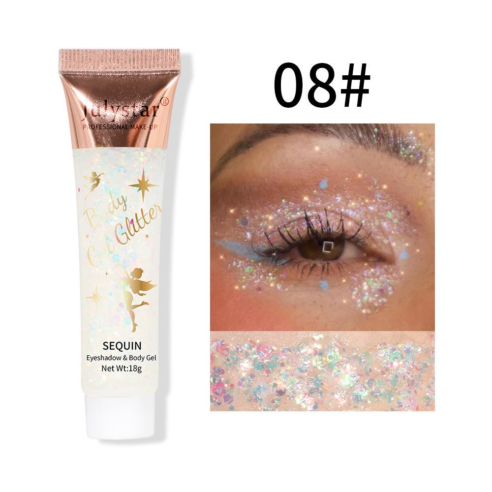 Mermaid Scales Face Lip Body Sequins Liquid Eyeshadow Colorful Polarized Stage Makeup Sequins Gel 18g
Mermaid Scales Face Lip Body Sequins Liquid Eyeshadow Colorful Polarized Stage Makeup Sequins Gel 18g