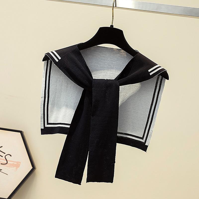 Korean College Navy Stripe Wool Knit Shoulder Cape Knotted Warm Shawl Air Conditioned Room Protect Neck Mountaineering Scarf чёрный
Korean College Navy Stripe Wool Knit Shoulder Cape Knotted Warm Shawl Air Conditioned Room Protect Neck Mountaineering Scarf чёрный