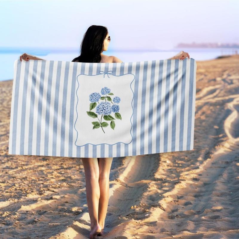 Hydrangea Beach Towel Decor, Blue and White Floral Sand Beach Towels Gifts for Women Men,Coquette Hydrangeas Quick Dry Bath Pool W40*H60(CM)
Hydrangea Beach Towel Decor, Blue and White Floral Sand Beach Towels Gifts for Women Men,Coquette Hydrangeas Quick Dry Bath Pool W40*H60(CM)