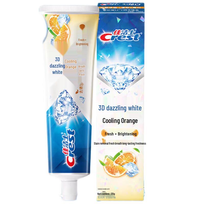 Crest 3D White Invigorating Icy Orange Toothpaste Twin Pack
Crest 3D White Invigorating Icy Orange Toothpaste Twin Pack