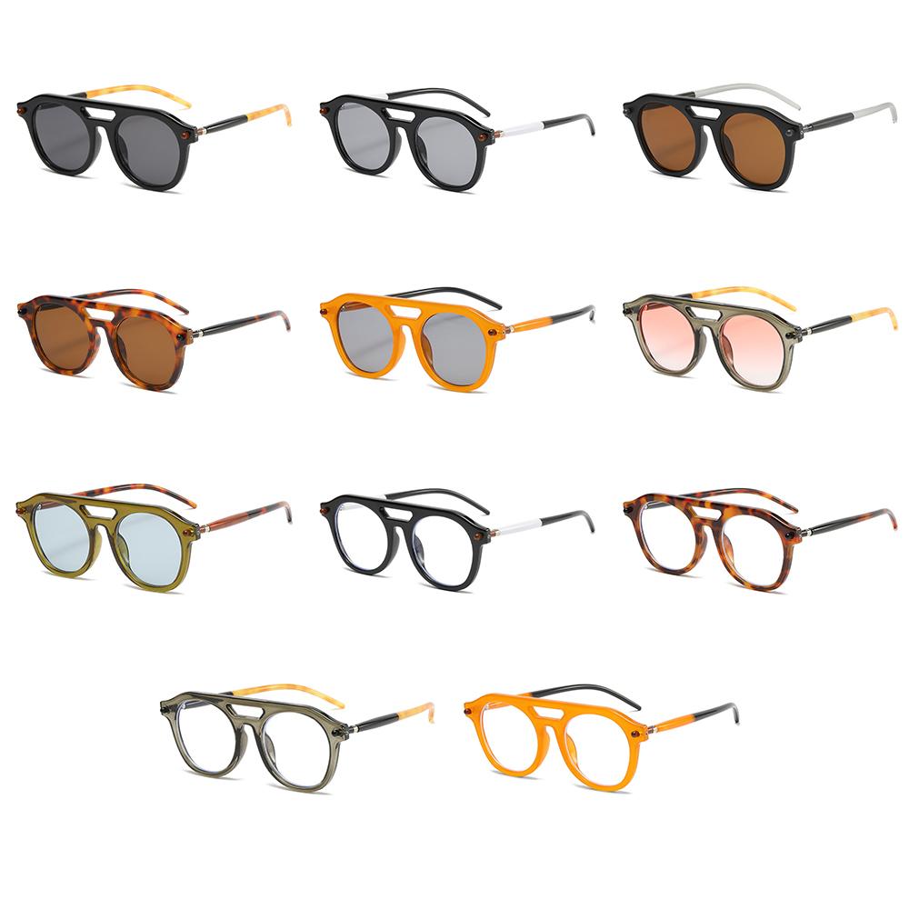 Double Bridge Pilot Round Sunglasses Luxury UV Protection Eyewear for Women & Men Black-Tea
Double Bridge Pilot Round Sunglasses Luxury UV Protection Eyewear for Women & Men Black-Tea