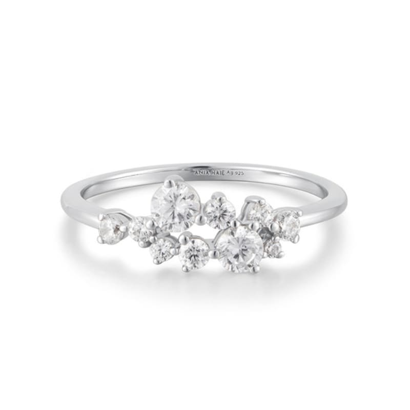 ANIA HAIE Pave Flower Cluster 925 Silver Ring R058-02H No. 18
ANIA HAIE Pave Flower Cluster 925 Silver Ring R058-02H No. 18