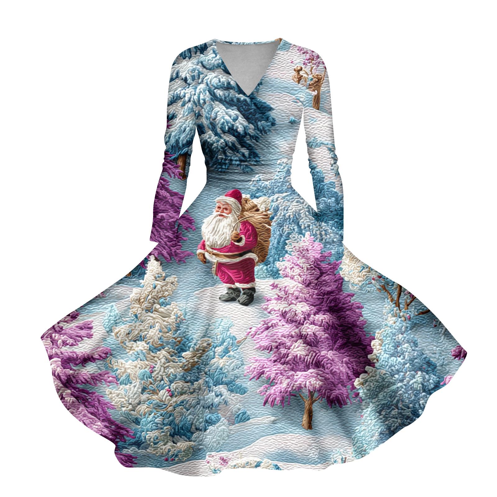 Женское повседневное и модное платье с принтом рождественской елки, длинным рукавом, V-образным вырезом, сексуальное, с карманом XXL
Женское повседневное и модное платье с принтом рождественской елки, длинным рукавом, V-образным вырезом, сексуальное, с карманом XXL