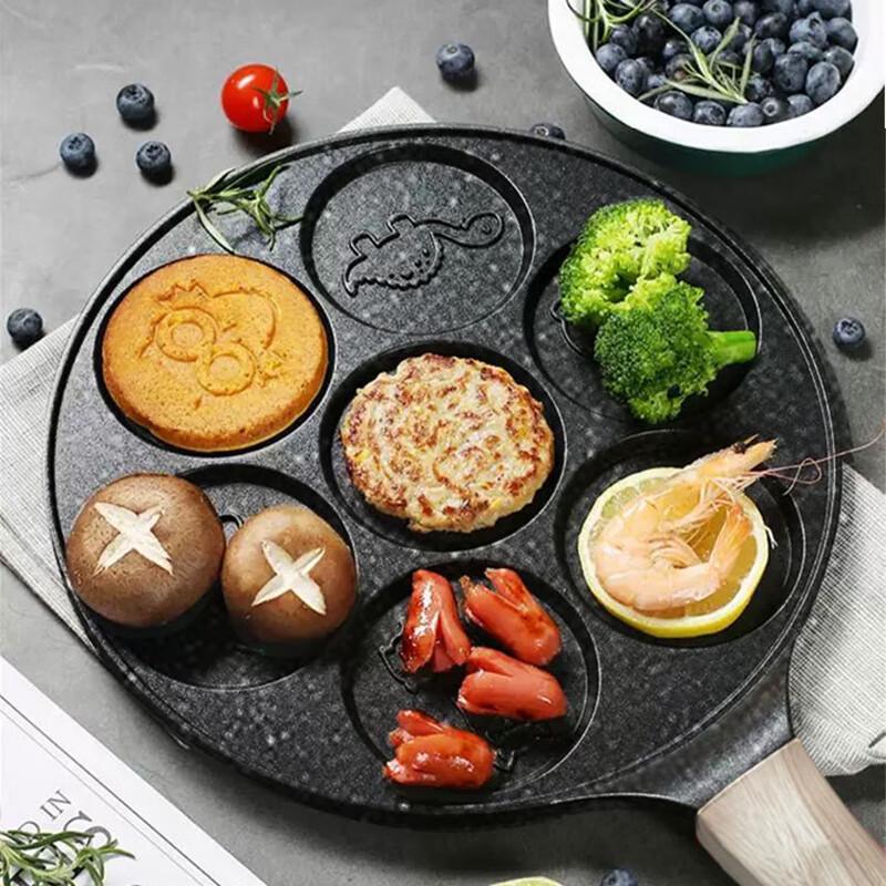 Seven-Hole Smile Face Non-Stick Breakfast Frying Pan
Seven-Hole Smile Face Non-Stick Breakfast Frying Pan