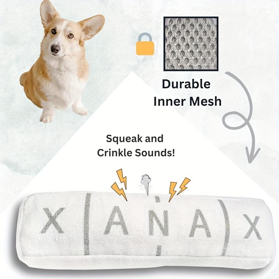 1Pcs Chill Pill Plush Dog Toy - Squeaky & Crinkle, Durable Polyester Chew Toy for All Breeds белый
1Pcs Chill Pill Plush Dog Toy - Squeaky & Crinkle, Durable Polyester Chew Toy for All Breeds белый