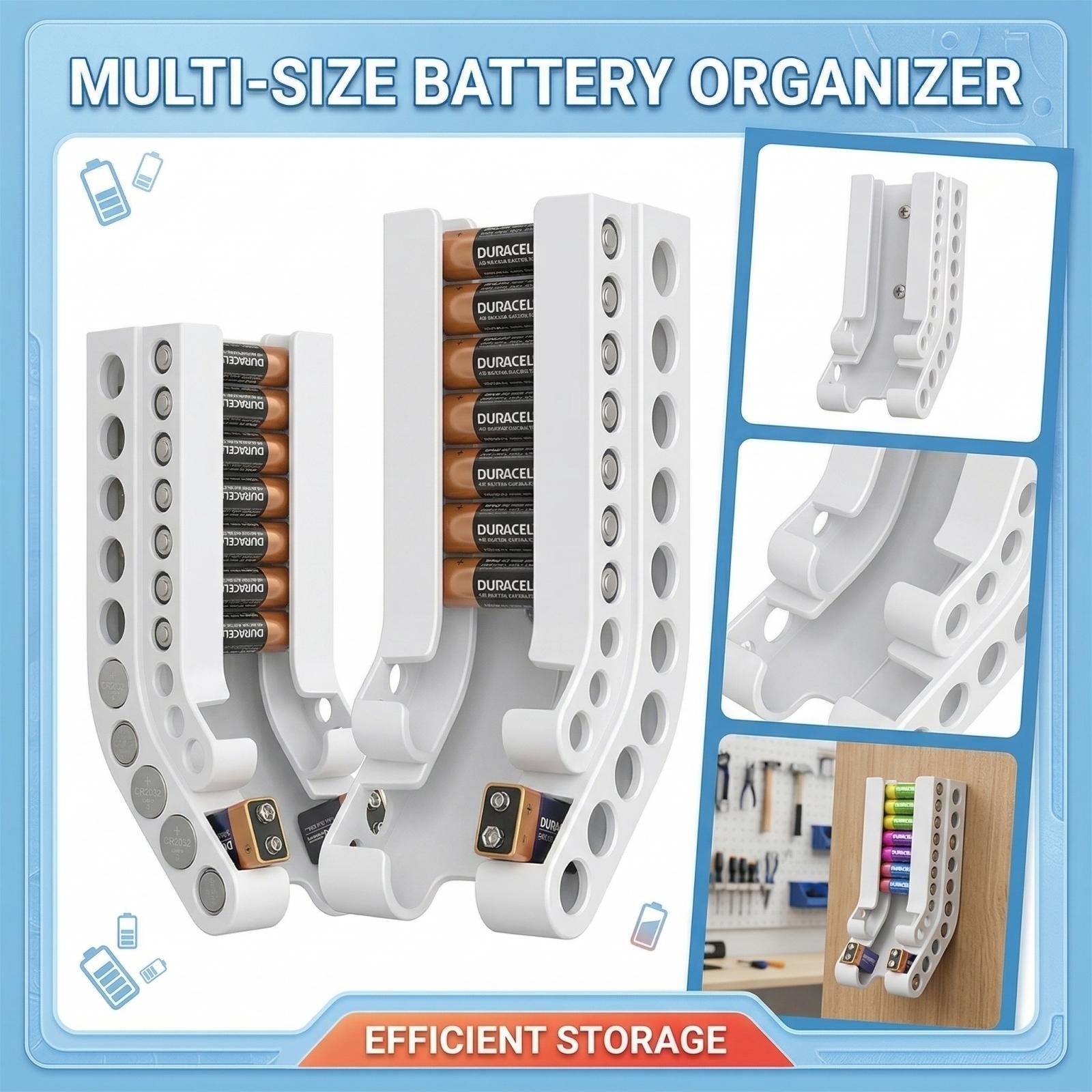 Battery Storage and Organizing Rack one size білий
Battery Storage and Organizing Rack one size білий