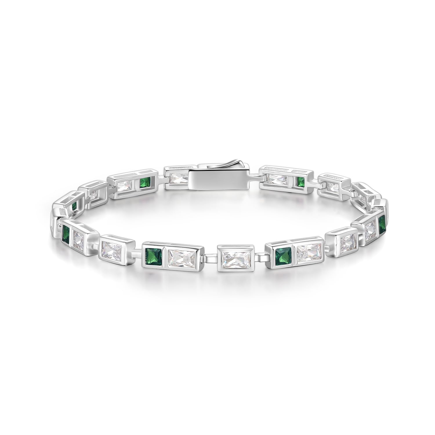 FANCIME Tennis Bracelet Bracelet Emerald May Birthstone Square 2 Colors Zirconia Power Stone Amulet Present Gift for Women Unisex Brand Women s Men s
FANCIME Tennis Bracelet Bracelet Emerald May Birthstone Square 2 Colors Zirconia Power Stone Amulet Present Gift for Women Unisex Brand Women s Men s