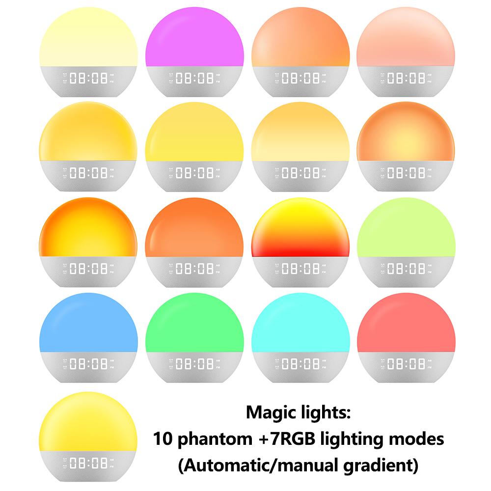 SH08 Bedside LED Night Light Wake Up Alarm Clock Light with Ambient Colors/White Noise/Sleep Aid US Plug
SH08 Bedside LED Night Light Wake Up Alarm Clock Light with Ambient Colors/White Noise/Sleep Aid US Plug
