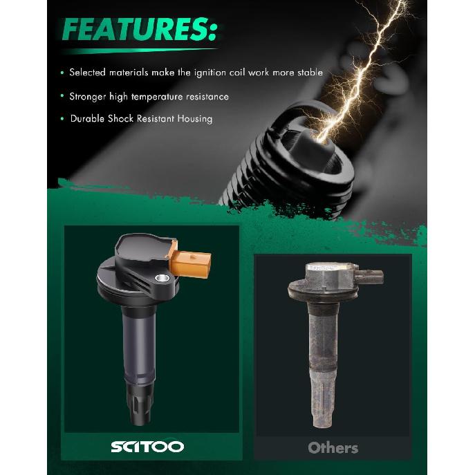 SCITOO 100% New 1pcs Ignition Coil Set Compatible for Ford Explorer/for F150 /for Lincoln 2011-2015 Automobiles Fit for OE: UF646 DG549
SCITOO 100% New 1pcs Ignition Coil Set Compatible for Ford Explorer/for F150 /for Lincoln 2011-2015 Automobiles Fit for OE: UF646 DG549