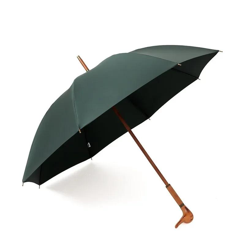 Parachase Зонт класса люкс с головой утки, дождевой, водонепроницаемый 280T, креативный зонт с длинной деревянной ручкой, ветрозащитный, прочный, в деловом стиле full-fiber&8K зелёный
Parachase Зонт класса люкс с головой утки, дождевой, водонепроницаемый 280T, креативный зонт с длинной деревянной ручкой, ветрозащитный, прочный, в деловом стиле full-fiber&8K зелёный