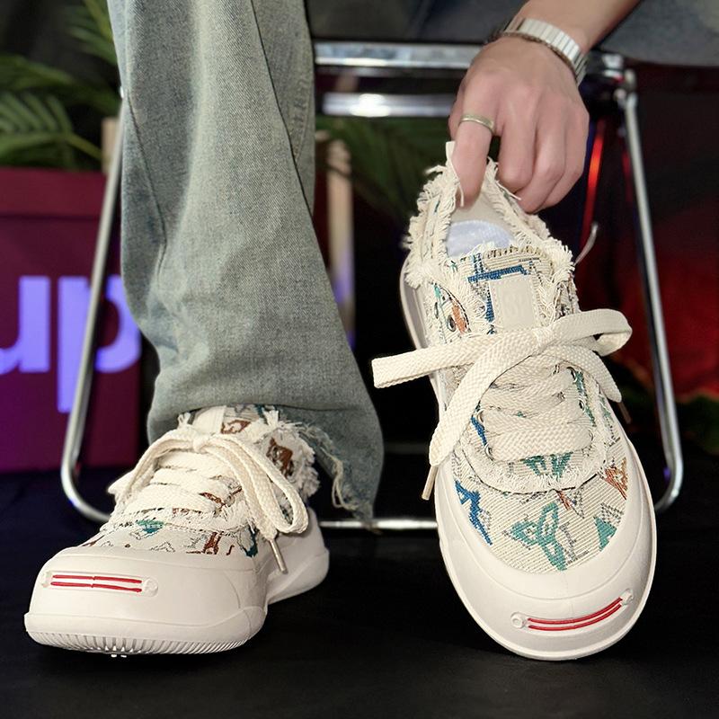 New skateboard shoes platform shoes breathable spring and summer bread shoes men s casual shoes dissolving board shoes live canvas shoes 39 коричневый
New skateboard shoes platform shoes breathable spring and summer bread shoes men s casual shoes dissolving board shoes live canvas shoes 39 коричневый