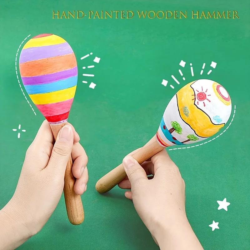 2pcs Hand-painted Wooden Hammer Children s Handmade Diy Hand-painted Hammers DIY Wooden Art Painting Tools Supplies
2pcs Hand-painted Wooden Hammer Children s Handmade Diy Hand-painted Hammers DIY Wooden Art Painting Tools Supplies