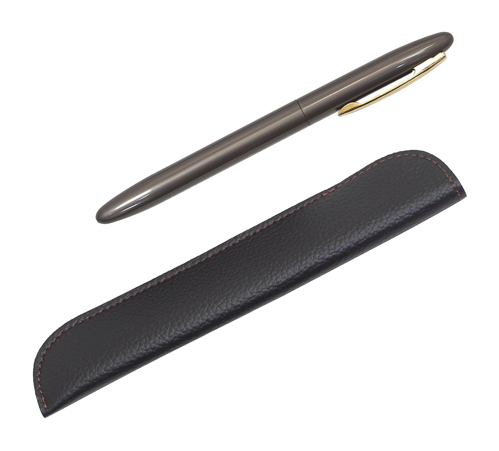 Stylish synthetic leather pen case with Blasda Capo ballpoint pen gray 2 pack clip, set, shaft, T23-LS042-TK11-H-2
Stylish synthetic leather pen case with Blasda Capo ballpoint pen gray 2 pack clip, set, shaft, T23-LS042-TK11-H-2