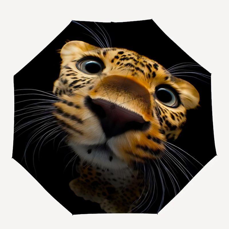 1pc Leopard Face Automatic Open/Close Umbrella - Compact Travel Umbrella with 8-Rib Durable Frame, Lightweight & Portable Design z35
1pc Leopard Face Automatic Open/Close Umbrella - Compact Travel Umbrella with 8-Rib Durable Frame, Lightweight & Portable Design z35
