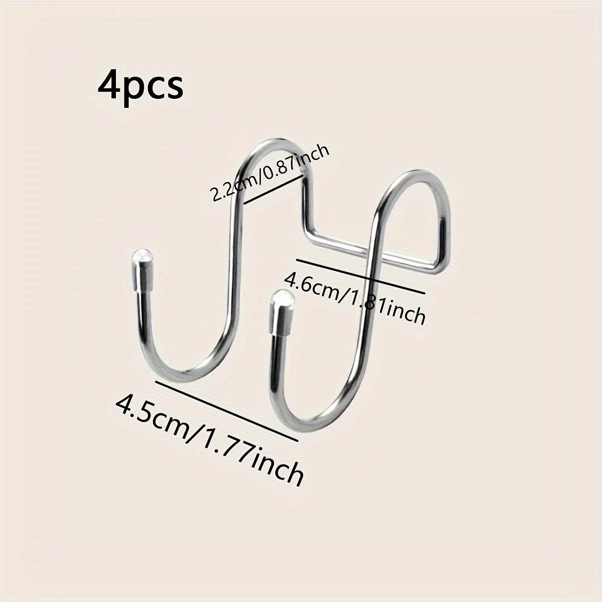 4pc-Stainless door hanger Steel Double S Hook Free Punch Wall Hanging Bathroom Kitchen Door S Hook Towel Storage Rack key holder
4pc-Stainless door hanger Steel Double S Hook Free Punch Wall Hanging Bathroom Kitchen Door S Hook Towel Storage Rack key holder