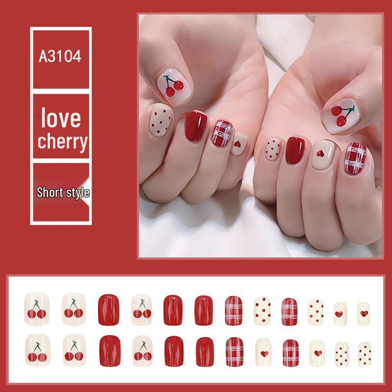 Наклейки для ногтей в горошек с красным сердцем и клеткой, вишня
Наклейки для ногтей в горошек с красным сердцем и клеткой, вишня
