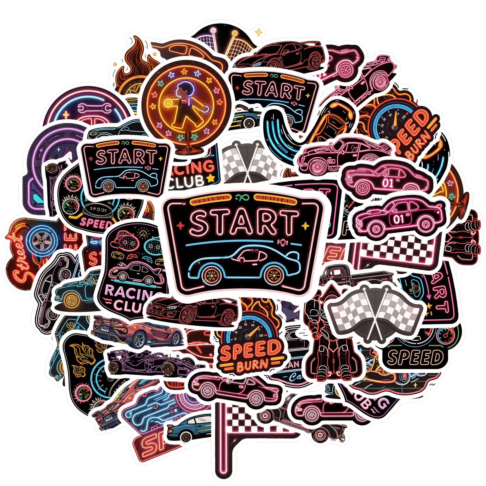 35pcs Cartoony Speed Stickers Energetic Neon Car Service Stickers Stickers For Guitar Laptop Helmet Skateboard DIY Phone
35pcs Cartoony Speed Stickers Energetic Neon Car Service Stickers Stickers For Guitar Laptop Helmet Skateboard DIY Phone