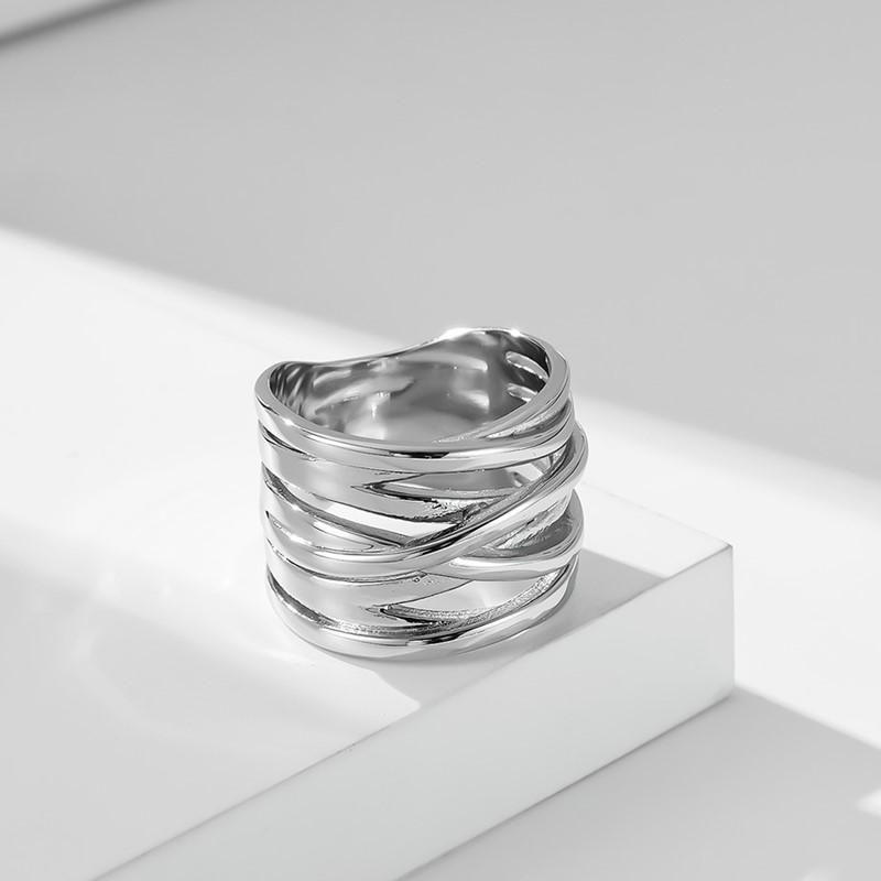 Stainless Steel Multilayer Cross Wide Band Ring for Women Men Size 6-11 6 серебряный
Stainless Steel Multilayer Cross Wide Band Ring for Women Men Size 6-11 6 серебряный