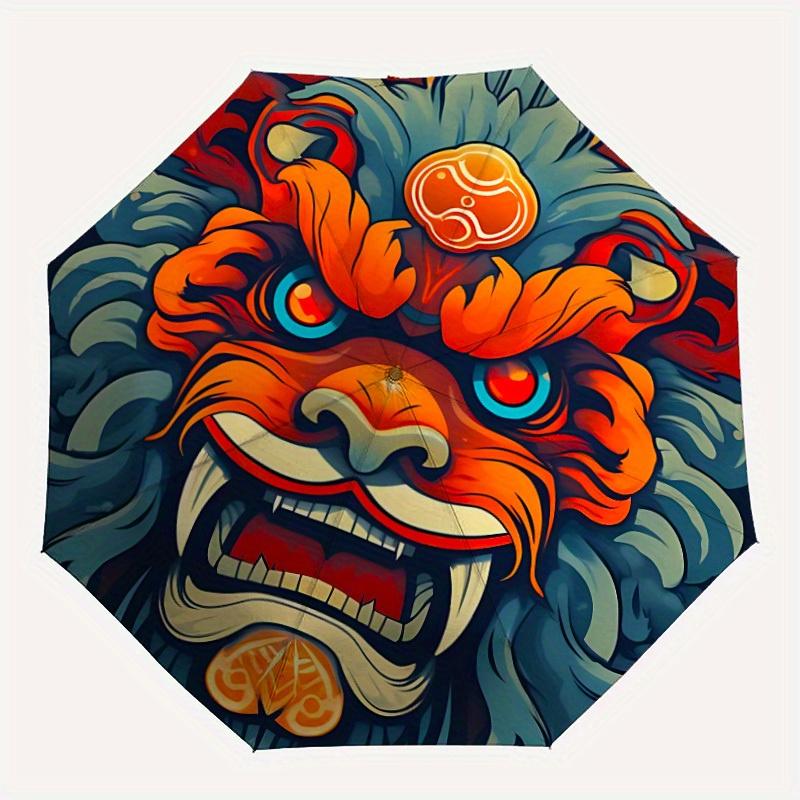 1pc Dragon Mask Automatic Open/close Umbrella, 8-Rib sturdy structure, Portable Travel Umbrella, Parties, Everyday Use, Outdoor Accessory, A
1pc Dragon Mask Automatic Open/close Umbrella, 8-Rib sturdy structure, Portable Travel Umbrella, Parties, Everyday Use, Outdoor Accessory, A
