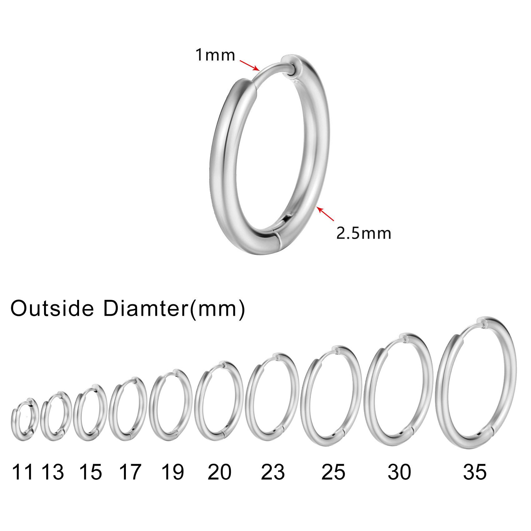 Minimalist Circle Hoop Earrings for Women, Simple Stainless Steel Round Huggies Earring 30mm срібний
Minimalist Circle Hoop Earrings for Women, Simple Stainless Steel Round Huggies Earring 30mm срібний