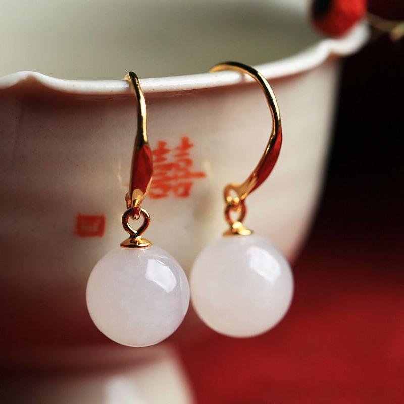 Серьги из натурального белого нефрита Хотан в китайском стиле в стиле ретро, в стиле меньшинств, легкие, роскошные, с шармом, женские брендовые украшения
Серьги из натурального белого нефрита Хотан в китайском стиле в стиле ретро, в стиле меньшинств, легкие, роскошные, с шармом, женские брендовые украшения