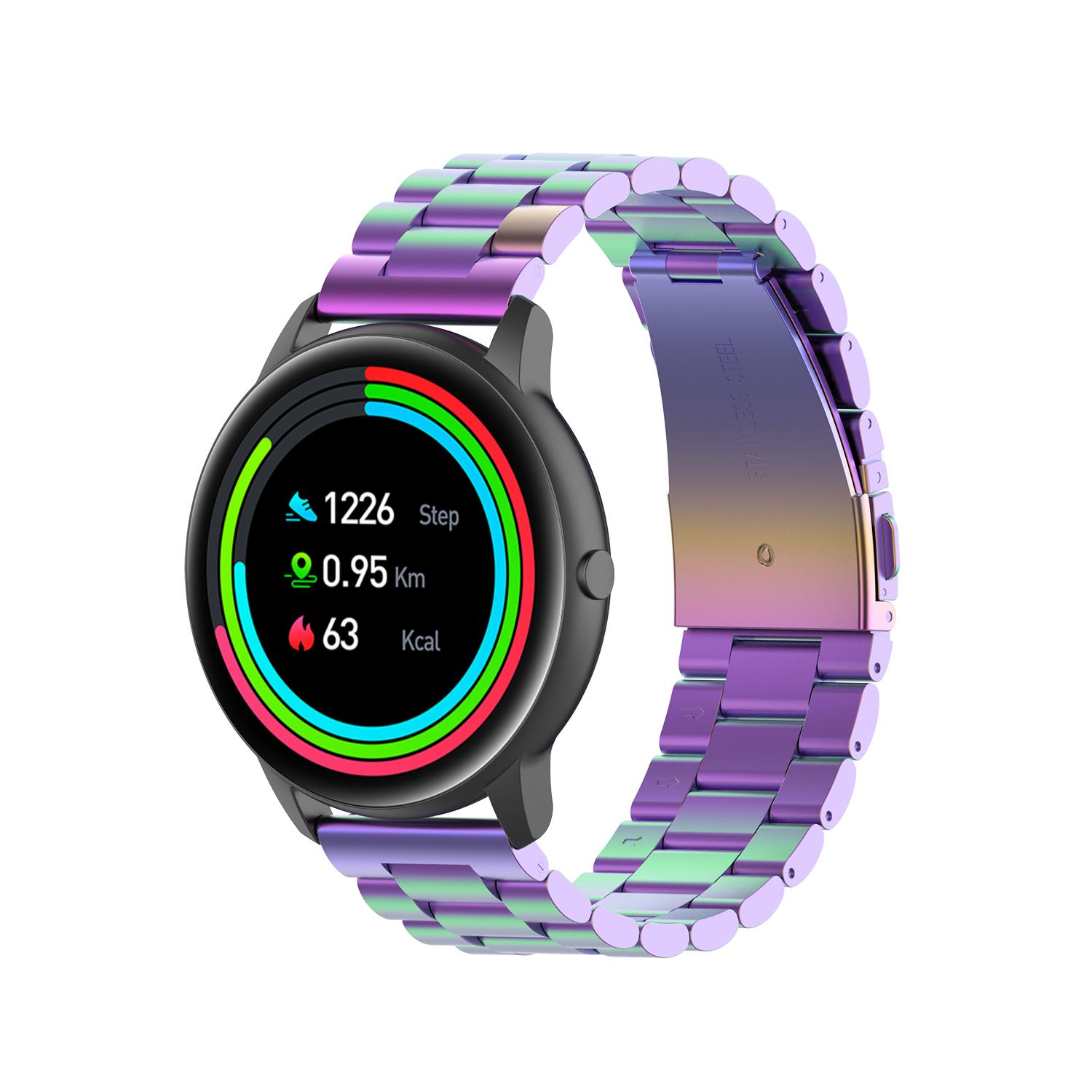 Stainless Steel Three Beads Watch Band Replacement Strap 22mm for YAMAY SW022/Imilab KW66/Huawei Watch 3/Watch 3 Pro Multi-color
Stainless Steel Three Beads Watch Band Replacement Strap 22mm for YAMAY SW022/Imilab KW66/Huawei Watch 3/Watch 3 Pro Multi-color