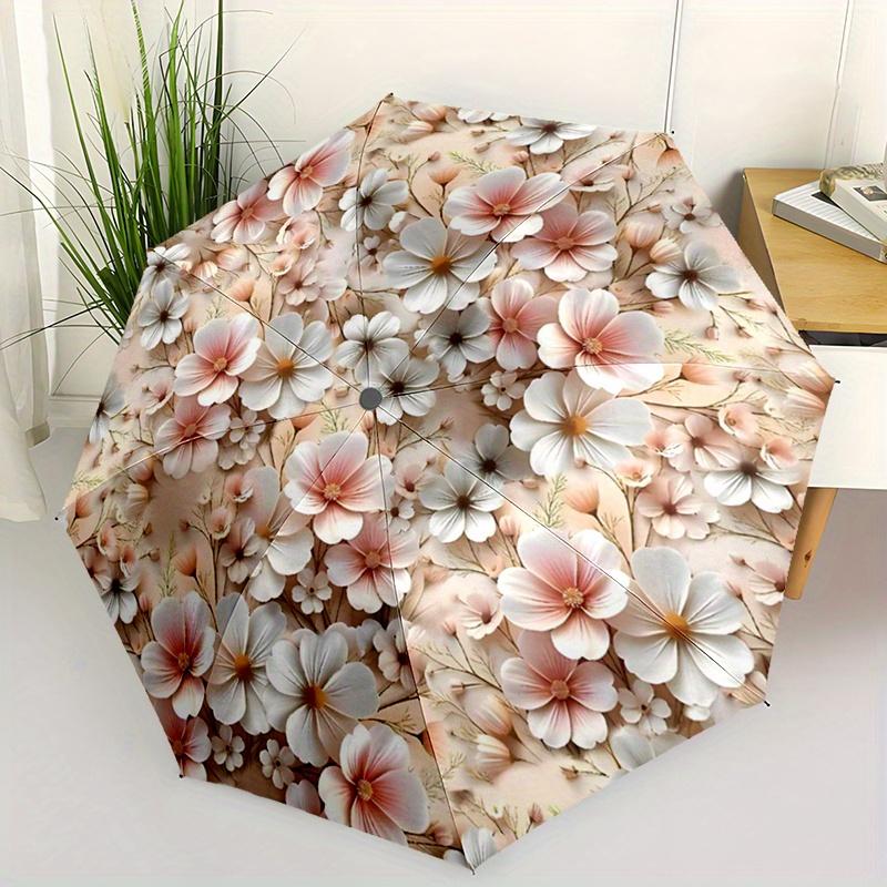 1pc Floral Printed Automatic Portable Umbrella - Durable Metal Frame and Plastic Handle, Vivid Design, Cute and Stylish for Al Iron&8K
1pc Floral Printed Automatic Portable Umbrella - Durable Metal Frame and Plastic Handle, Vivid Design, Cute and Stylish for Al Iron&8K