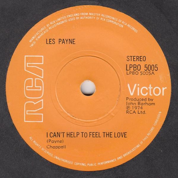 7inch Record LES PAYNE - I Can t Help To Feel The Love LPBO5005 RCA Victor 1974 UK Pop Used
7inch Record LES PAYNE - I Can t Help To Feel The Love LPBO5005 RCA Victor 1974 UK Pop Used