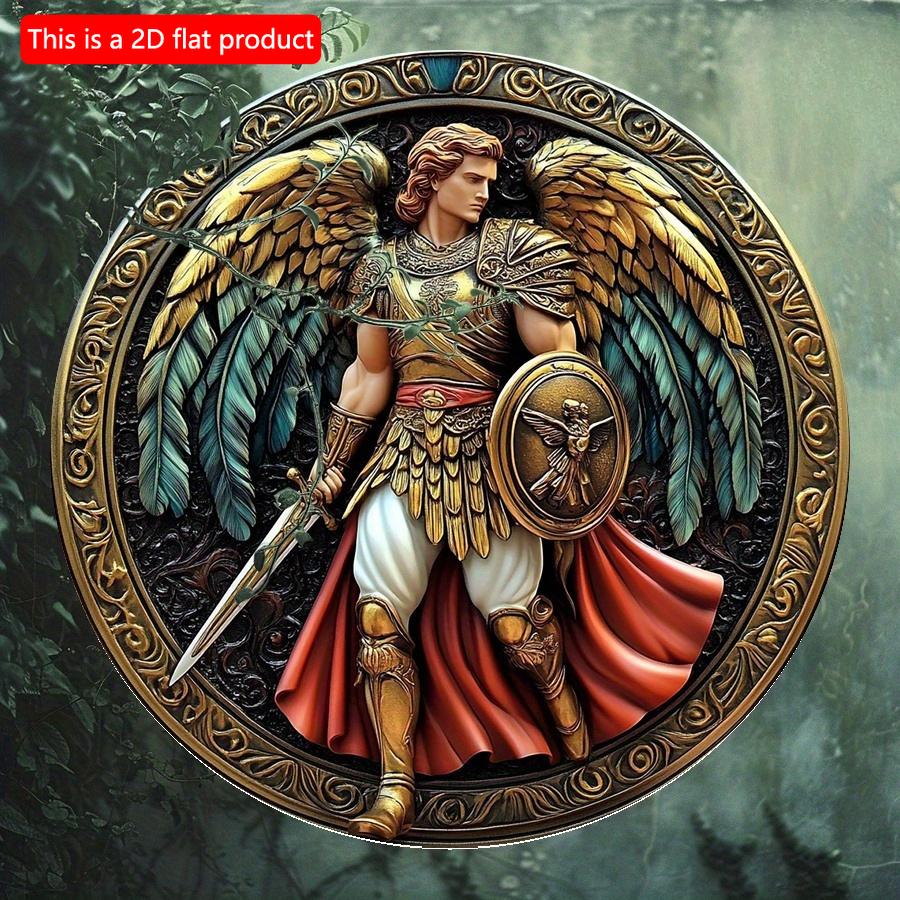 2d Flat 20*20cm, Angel Warrior Wooden Sign, Traditional Mythological Warrior Wall Art, Festive Holiday Decor, for Home, Kitchen, Garden, Bedroom, Bar. 20x20cm
2d Flat 20*20cm, Angel Warrior Wooden Sign, Traditional Mythological Warrior Wall Art, Festive Holiday Decor, for Home, Kitchen, Garden, Bedroom, Bar. 20x20cm