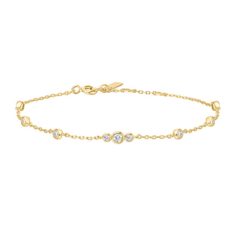 ANIA HAIE Gold Sparkling Bezel Cubic Station 925 Silver Bracelet B065-03G single type
ANIA HAIE Gold Sparkling Bezel Cubic Station 925 Silver Bracelet B065-03G single type