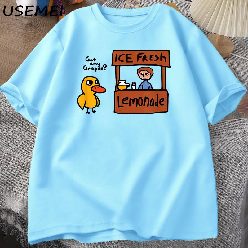 Got Any Grapes T Shirt Funy Cute Duck Song Tshirt Casual Summer Unisex Women Oneck T Shirts Casual Coton Short Sleeve Tees L
Got Any Grapes T Shirt Funy Cute Duck Song Tshirt Casual Summer Unisex Women Oneck T Shirts Casual Coton Short Sleeve Tees L