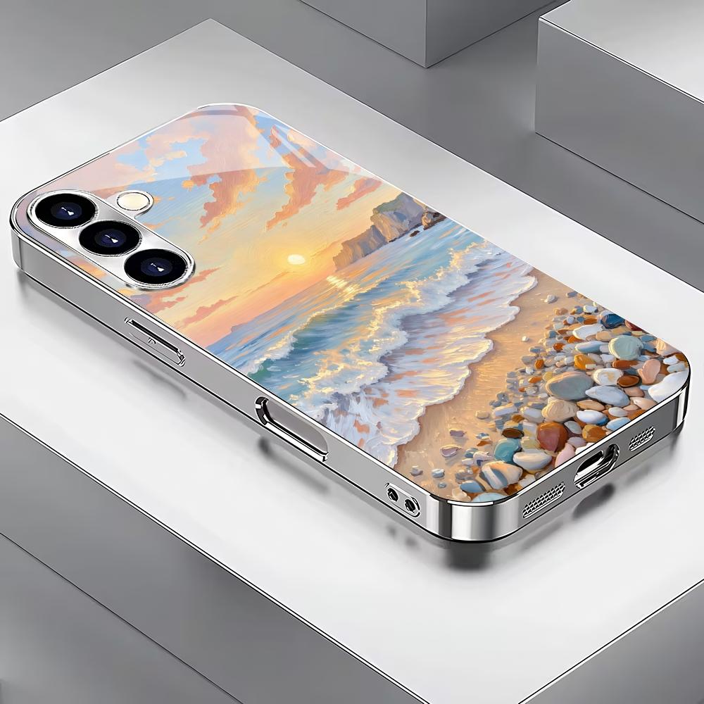 Anime landscape silver plated glass phone case suitable for Samsung Galaxy S26 S25 S24 S22 S21 S20 FE/Ultra/Plus anti drop GalaxyS25
Anime landscape silver plated glass phone case suitable for Samsung Galaxy S26 S25 S24 S22 S21 S20 FE/Ultra/Plus anti drop GalaxyS25