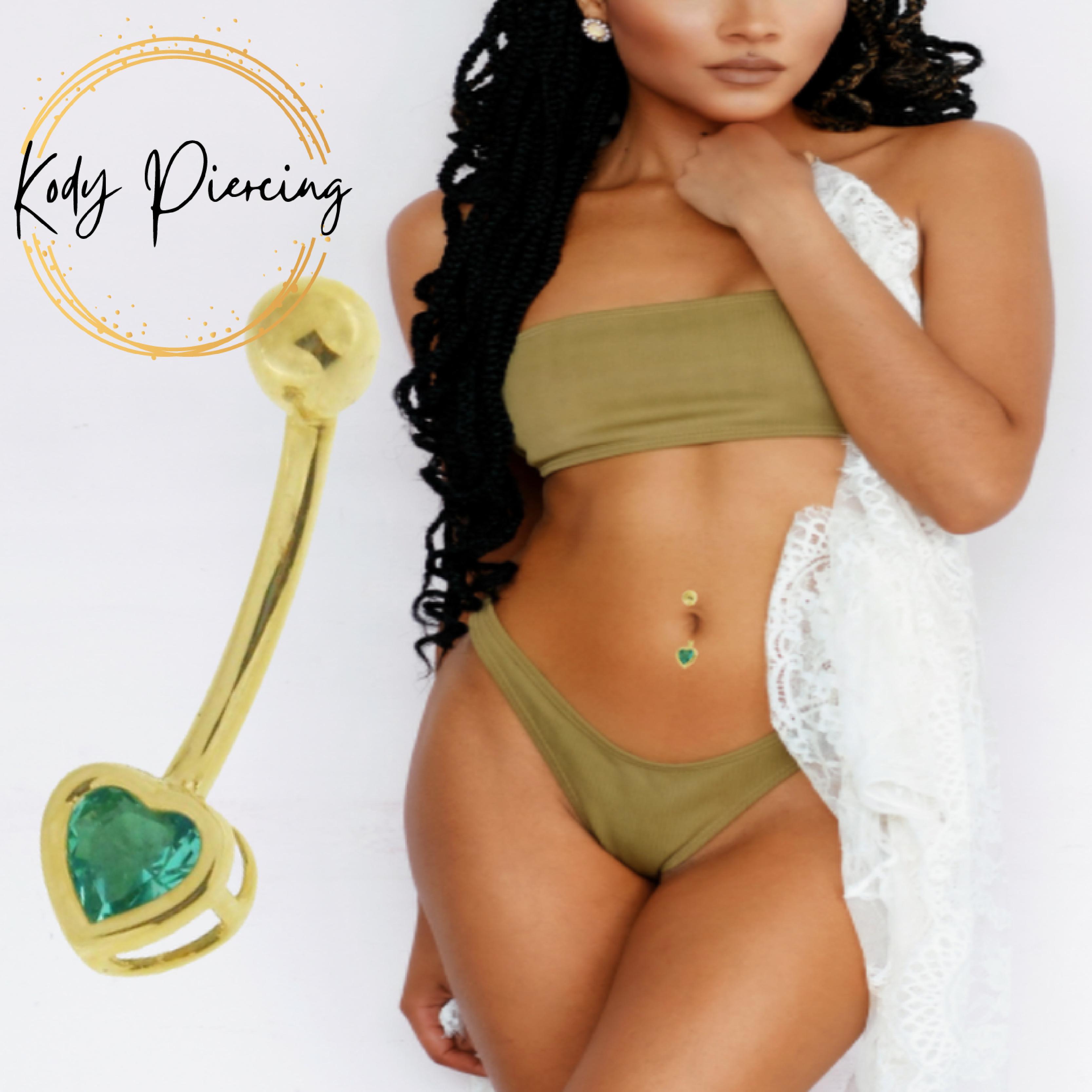 Кольцо для живота KODY PIERCING, 14-каратное золото, 4 мм, в форме сердца, цвета морской волны, драгоценности - Качественный пирсинг
Кольцо для живота KODY PIERCING, 14-каратное золото, 4 мм, в форме сердца, цвета морской волны, драгоценности - Качественный пирсинг