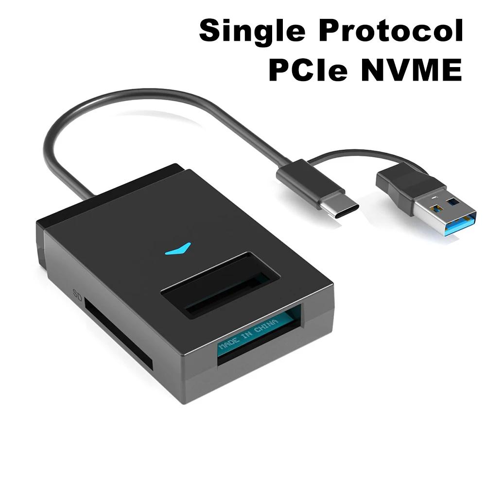 Адаптер-конвертер USB 3.1 в M.2 NVMe NGFF SSD для жесткого диска 10 Гбит/с Внешний корпус для устройства чтения SD/TF-карт Тип A+C Only NVMe
Адаптер-конвертер USB 3.1 в M.2 NVMe NGFF SSD для жесткого диска 10 Гбит/с Внешний корпус для устройства чтения SD/TF-карт Тип A+C Only NVMe