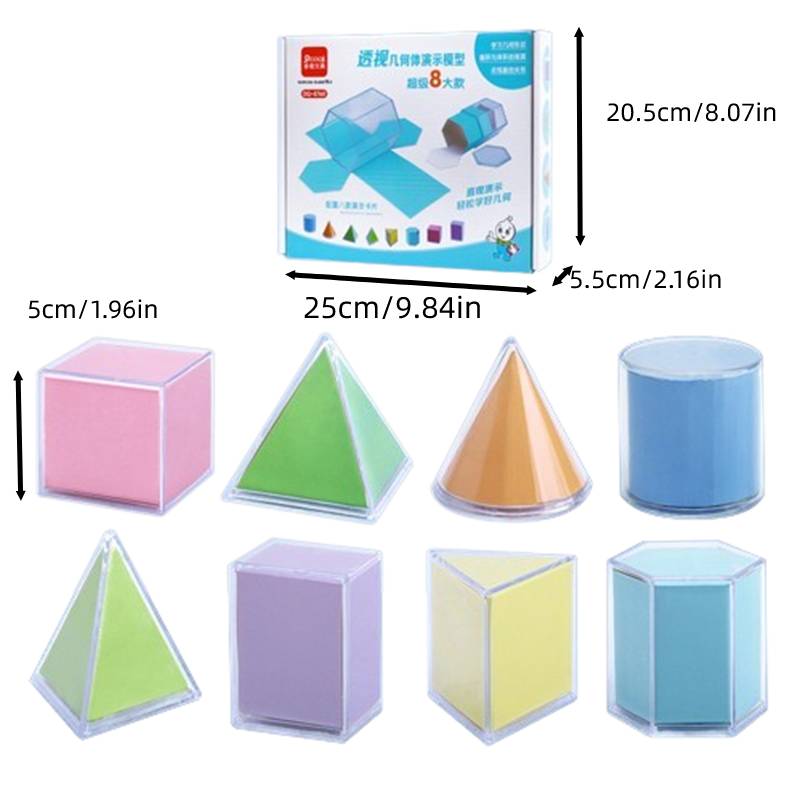 Прозрачные 8 шт. 3D Геометрические тела Модель Форма Игрушка Математическая Образовательная Начальная
Прозрачные 8 шт. 3D Геометрические тела Модель Форма Игрушка Математическая Образовательная Начальная