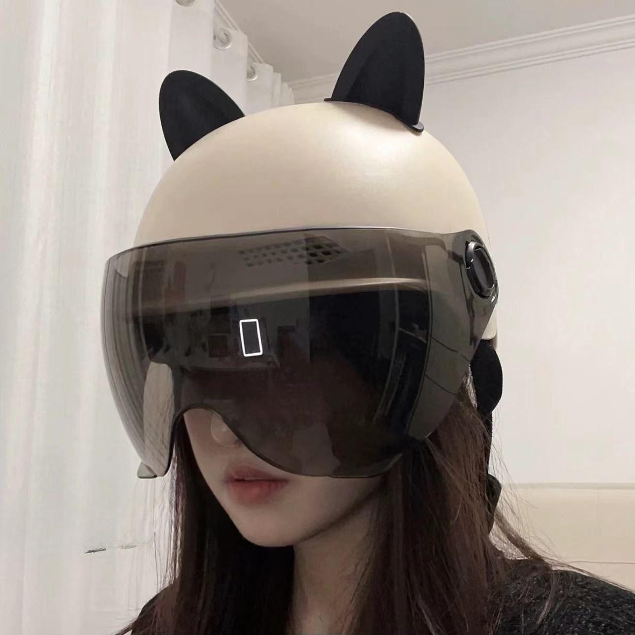 Battery Electric Car Helmet for Women In Summer Sun Protection and Breathable Cute Harley Half Helmet Four Seasons Universal Safety Helmet Adult 2
Battery Electric Car Helmet for Women In Summer Sun Protection and Breathable Cute Harley Half Helmet Four Seasons Universal Safety Helmet Adult 2