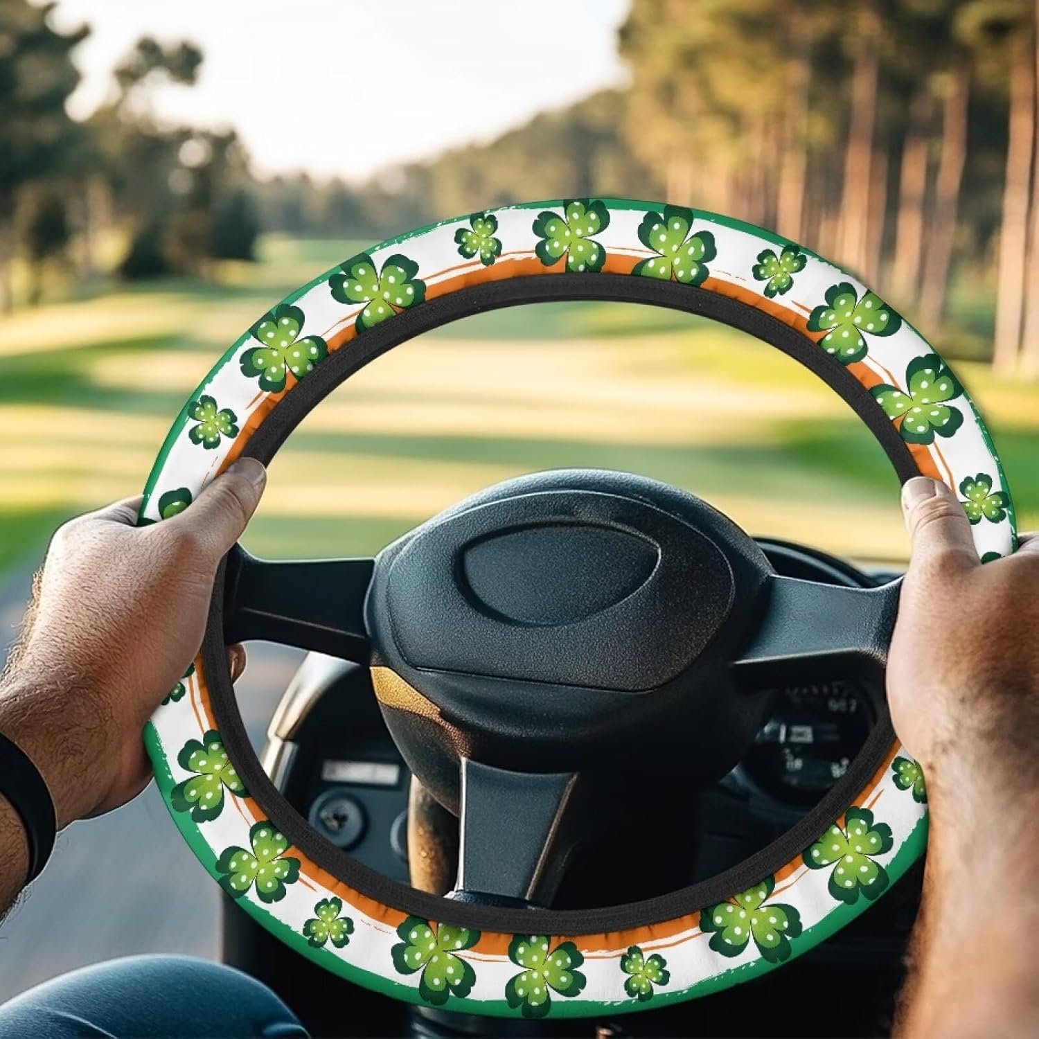 Camouflage Oak Steering Wheel Protector Cover - Golf Cart Accessories - Anti-Slip - Club Car Compatible - Precedent Steering Wheel Cover - Winter St. Patrick s Four Leaf C
Camouflage Oak Steering Wheel Protector Cover - Golf Cart Accessories - Anti-Slip - Club Car Compatible - Precedent Steering Wheel Cover - Winter St. Patrick s Four Leaf C